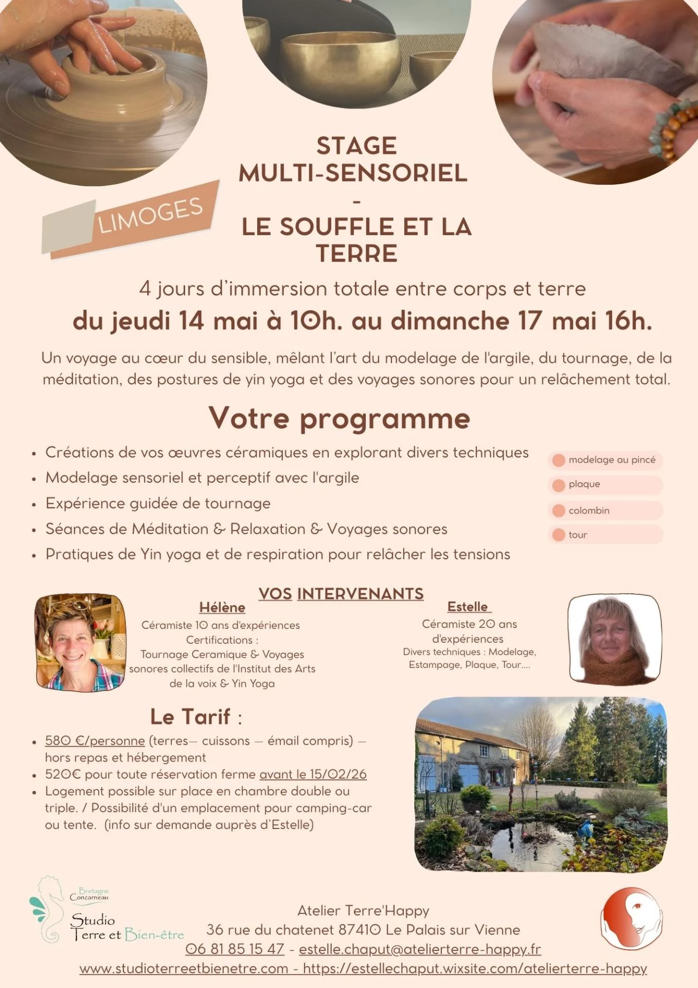 STAGE MULTI SENSORIEL LE SOUFFLE ET LA TERRE