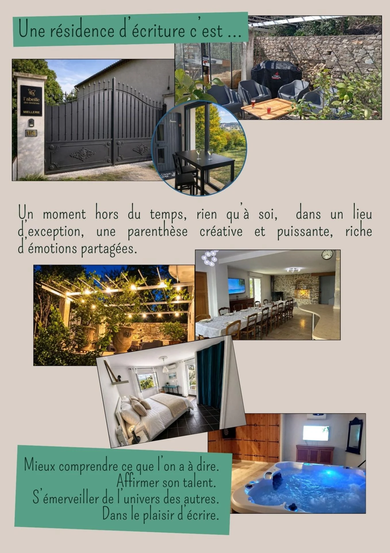 Résidence d'écriture créative à Alès Gard du 24/04 au 01/05/27