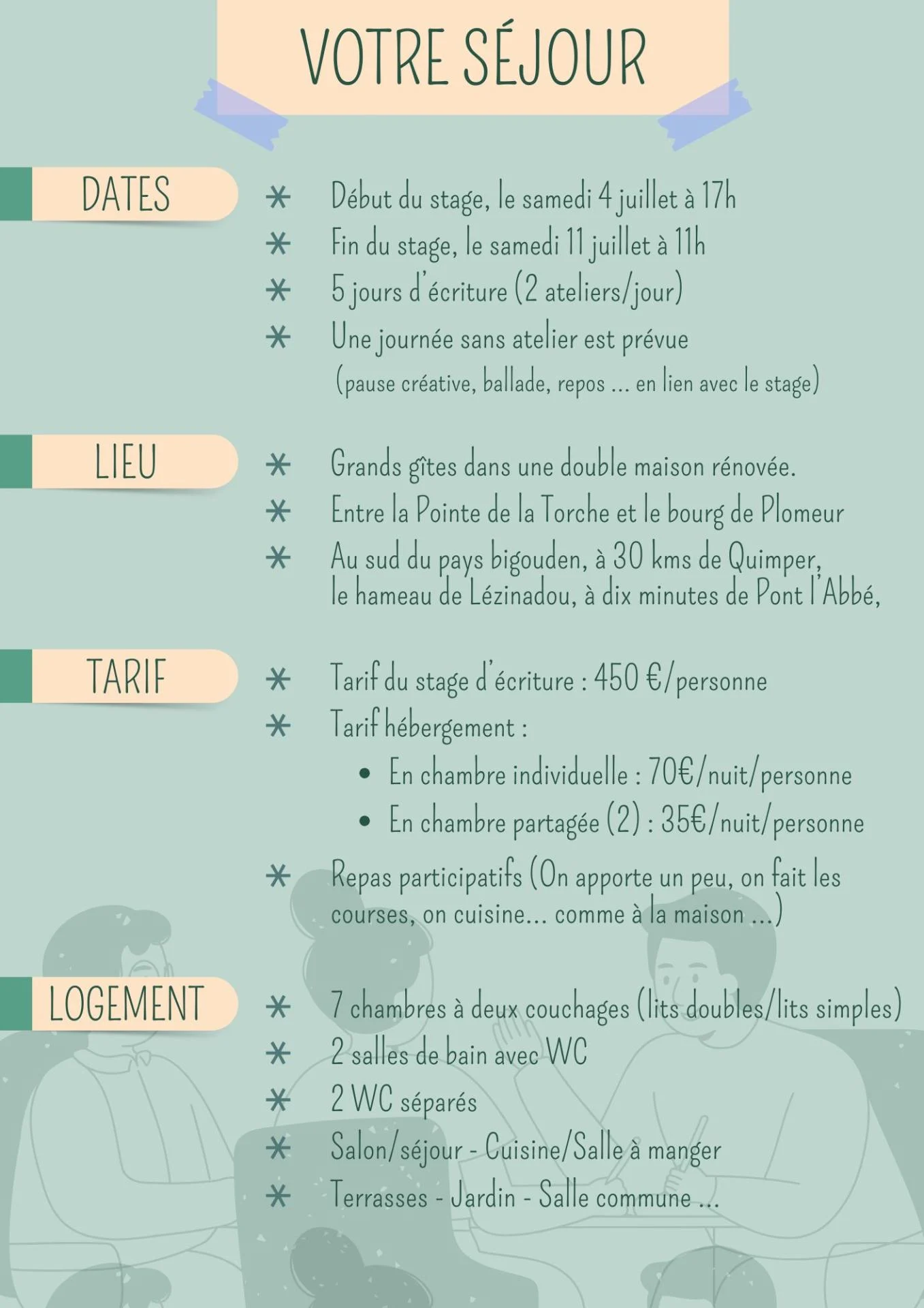 Atelier d ecriture en residence detail